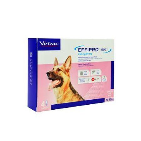 Effipro DUO Dog L (20-40kg) 268/80 mg, 4x2,68ml (EXPIRACE 08/2024)