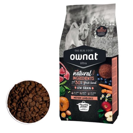 OWNAT ULTRA DOG Medium Lamb & Rice 14kg