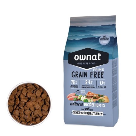 OWNAT GF PRIME DOG Senior Chicken & Turkey 3kg