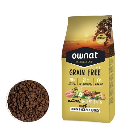 OWNAT GF PRIME DOG Junior Chicken & Turkey 3kg