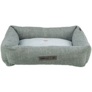 Trixie Pelech VIVIANA, obdélníkový s polštářovým okrajem, sametová tkanina, modrošedá 80 x 60 cm