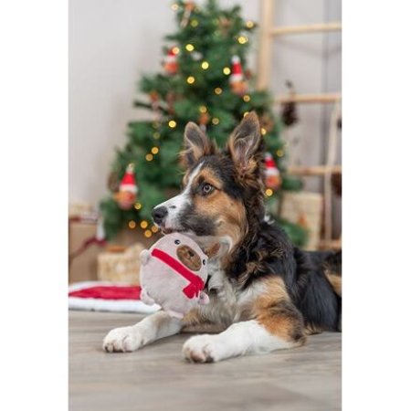 Trixie Xmas Dog - pejsek 16 cm, hračka pro psy se zvukem, plyš