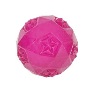 Hračka pes míček TPR POP BALL 7,5cm růžová Zolux
