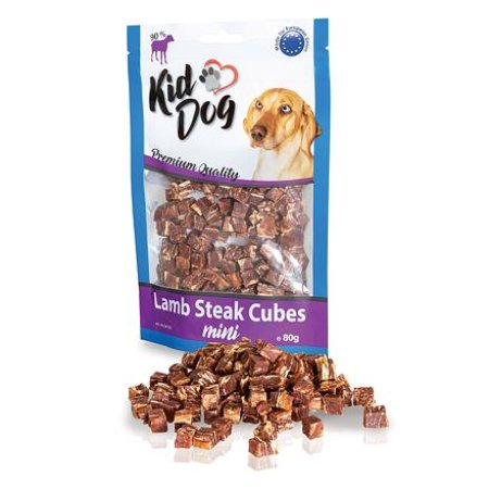 KIDDOG mini kostičky z jehněčího masíčka 80 g