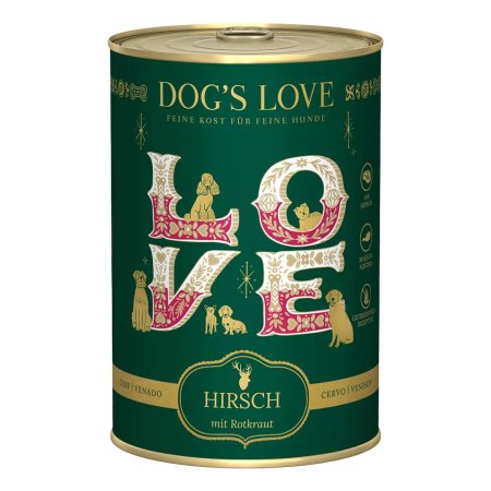 Dog"s Love konzerva LIMITED zimní edice Jelen 400g 