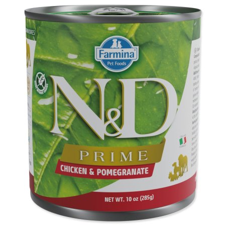 Konzerva N&D Dog Prime Chicken & Pomegranate 285g