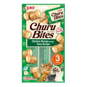 Pochoutka Churu Bites wraps kuře & tuňák 3x10g