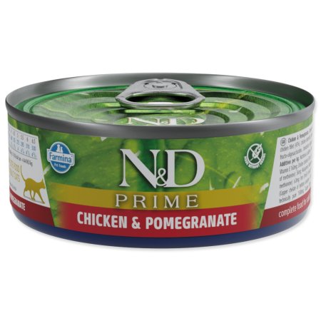 Konzerva N&D Cat Prime Chicken & Pomegranate 70g