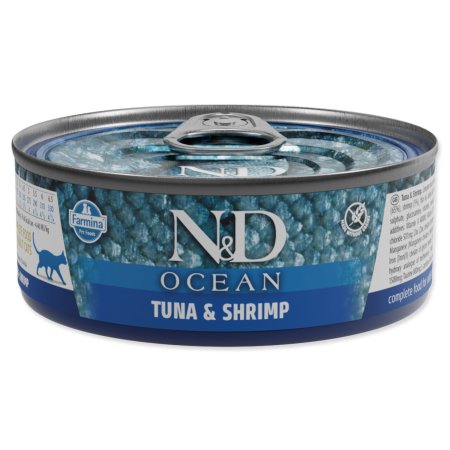 Konzerva N&D Cat Ocean Tuna & Shrimp 70g