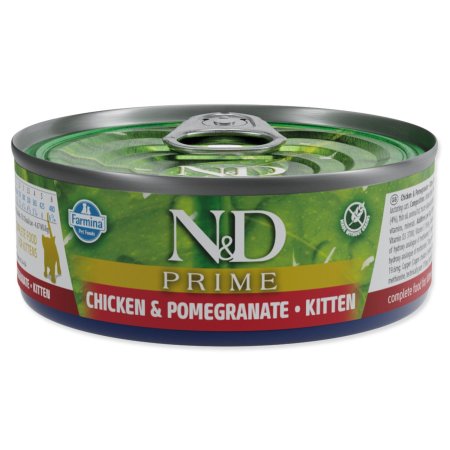 Konzerva N&D Kitten Prime Chicken & Pomegranate 70g