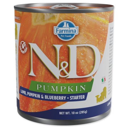 Konzerva N&D Puppy Starter Dog Lamb, Pumpkin & Blueberry 285g