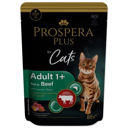 Kapsička Prospera Plus Adult 1+, Beef, Carrot 85g