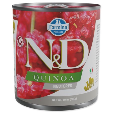 Konzerva N&D Dog Neutered Quinoa Pork 285g