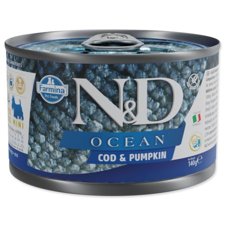 Konzerva N&D Dog Ocean Cod & Pumpkin 140g