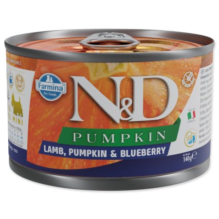 Konzerva N&D Dog Lamb, Pumpkin & Blueberry 140g