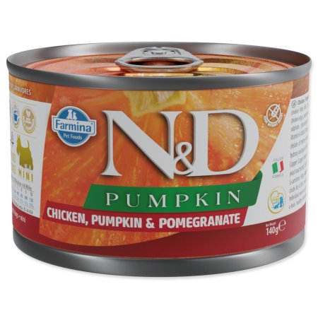 Konzerva N&D Dog Chicken, Pumpkin & Pomegranate 140g