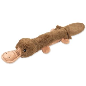 Hračka Dog Fantasy Recycled Toy kachna s PET lahví pískací se šustícím ocasem 55cm