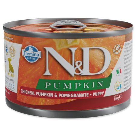 Konzerva N&D Puppy MiniChicken, Pumpkin & Pomegranate 140g