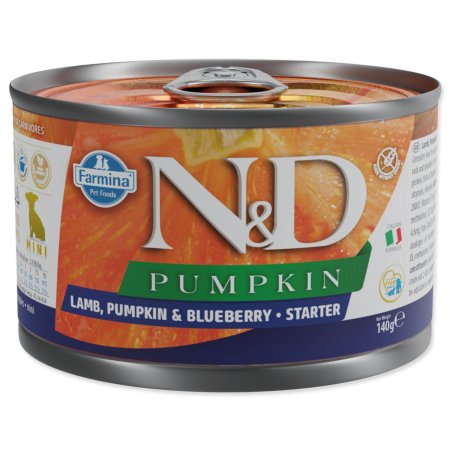 Konzerva N&D Puppy Starter Lamb, Pumpkin & Blueberry 140g