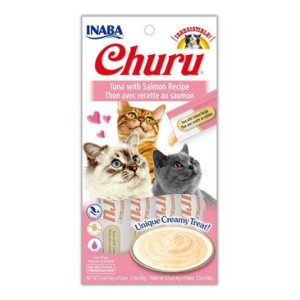 Pochoutka Churu tuňák s lososem 4x14g