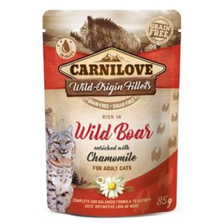 Carnilove Cat Pouch Wild Boar & Chamomile 85g (EXPIRACE 10/2024)