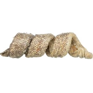 Denta Fun Curl - buvolí kůže s treskou [1 ks], kroucený pamlsek, 12 cm/25 g