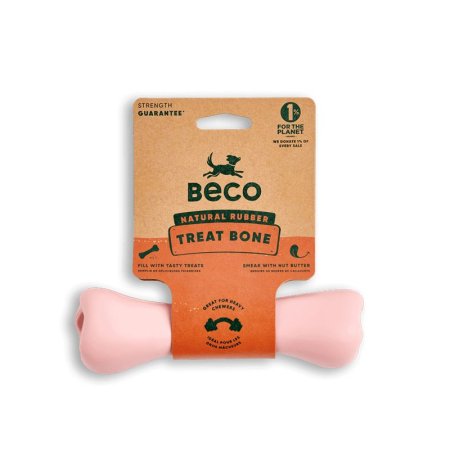 Beco Treat Bone Hračka pro psy růžová 17,5cm