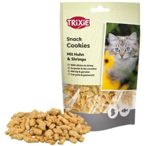 Cookies, sušenky s kuřetem a krevetami pro kočky, 50 g