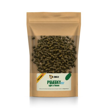 Dingo Peletky rybí s řasou 150 g