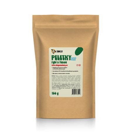 Dingo Peletky rybí s řasou 150 g