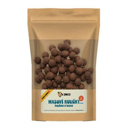 Dingo Masové kuličky kachna a losos 16 mm, 150 g