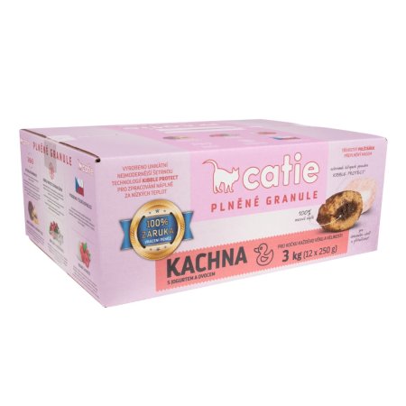 Catie plněné granule kachna 3 kg