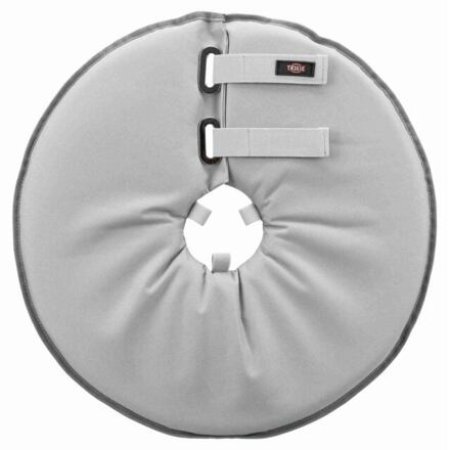 Ochranný měkký límec "disk", polyester/pěna, šedá, S, 30-34 cm