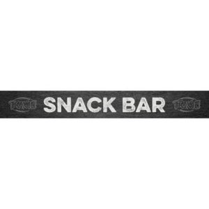 Topper - deska s nápisem SNACK BAR k #9021, 117.5 x 15.5 cm