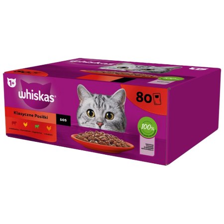 Whiskas kapsička Klasický výběr ve šťávě 80 x 85 g
