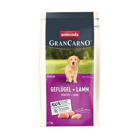 GranCarno Dog DryFood Junior s drůbežím a jehněčím masem, 1kg