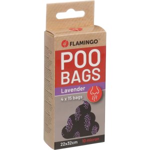 Flamingo Basic Scent Sáčky s levandulovou vůní na exkrementy 4x15ks