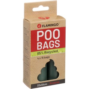 Flamingo Poco Sáčky na exkrementy zelené 4x15ks