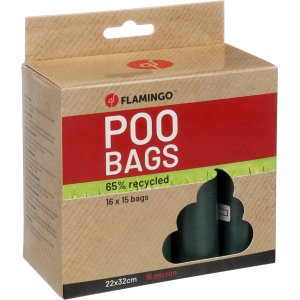 Flamingo Poco Sáčky na exkrementy zelené 16x15ks