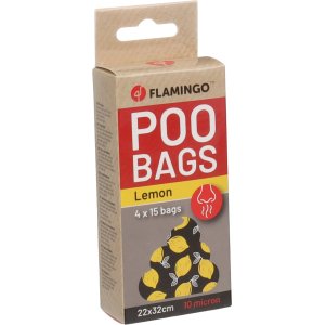 Flamingo Basic Scent Sáčky s citrónovou vůní na exkrementy 4x15ks