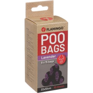 Flamingo Basic Scent Sáčky s levandulovou vůní na exkrementy 8x15ks