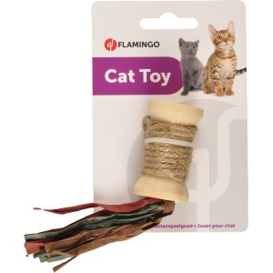 Flamingo Rila Hračka pro kočky Cívka hnědá 13cm