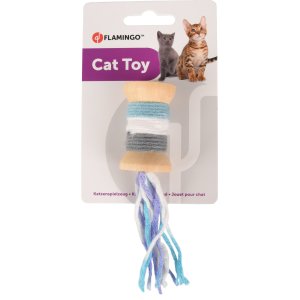 Flamingo Yarn Hračka pro kočky Cívka modrá 15cm