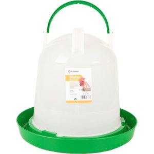 Flamingo Twist Napáječka pro drůbež kulatá zelená/bílá 7l