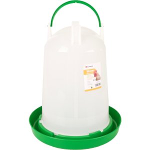 Flamingo Twist Napáječka pro drůbež kulatá zelená/bílá 10l