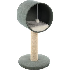 Flamingo Scandi Škrabadlo pro kočky Zelená/bílá 40x40x77cm