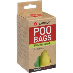 Flamingo Poco Sáčky na exkrementy mix 8x15ks