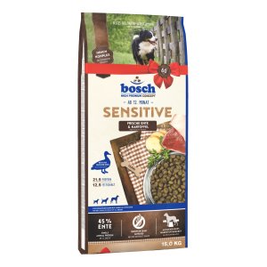 Bosch Sensitive Duck & Potato 15 kg (POŠKOZENÝ OBAL, váha 14,8 kg)