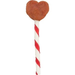 Valentine Heart Lollipop, kuřecí lízátko tvar srdce, 12 cm/15 g [1 ks]
