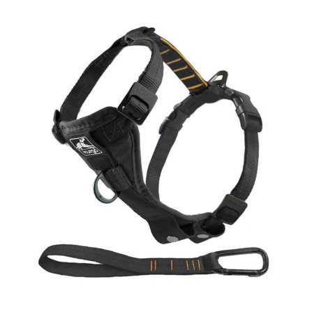 Kurgo Tru-Fit Quick Release Postroj pro psy s autopásem černý M